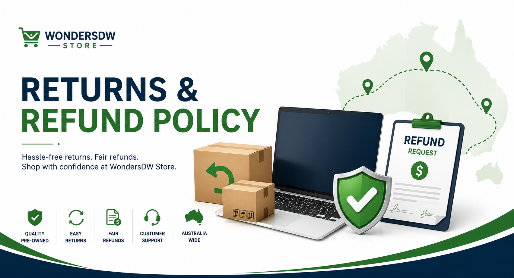 Returns and refund policy for WondersDW Store
